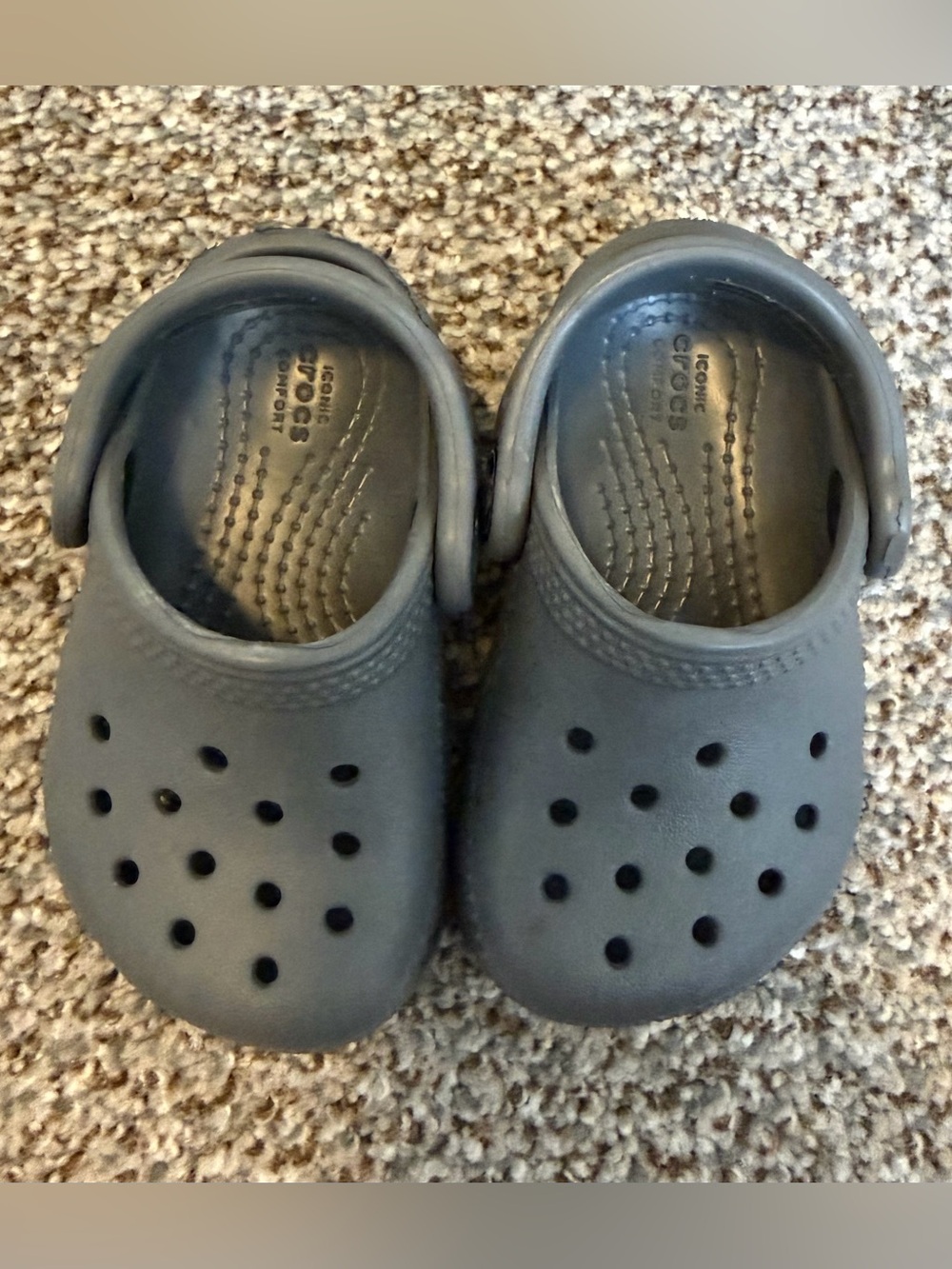 Gray Infant/Toddler Crocs